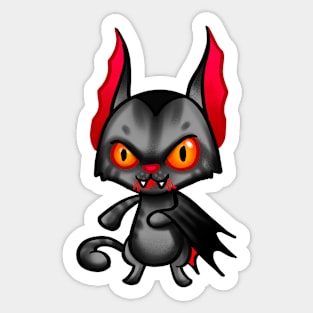 Vampire cat Sticker